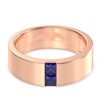 7mm Men's Classic Princess Cut Band