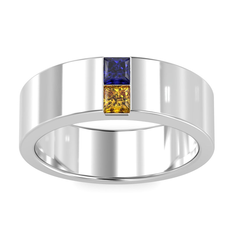 7mm Men's Classic Princess Cut Band