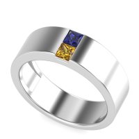 7mm Men's Classic Princess Cut Band