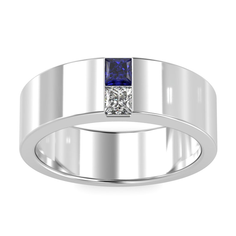 7mm Men's Classic Princess Cut Band
