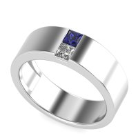 7mm Men's Classic Princess Cut Band