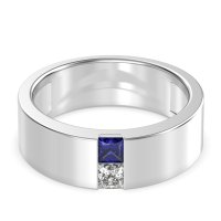 7mm Men's Classic Princess Cut Band