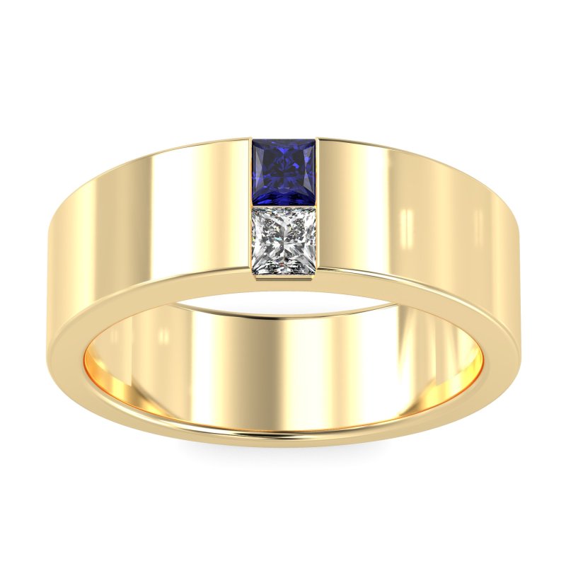 7mm Men's Classic Princess Cut Band
