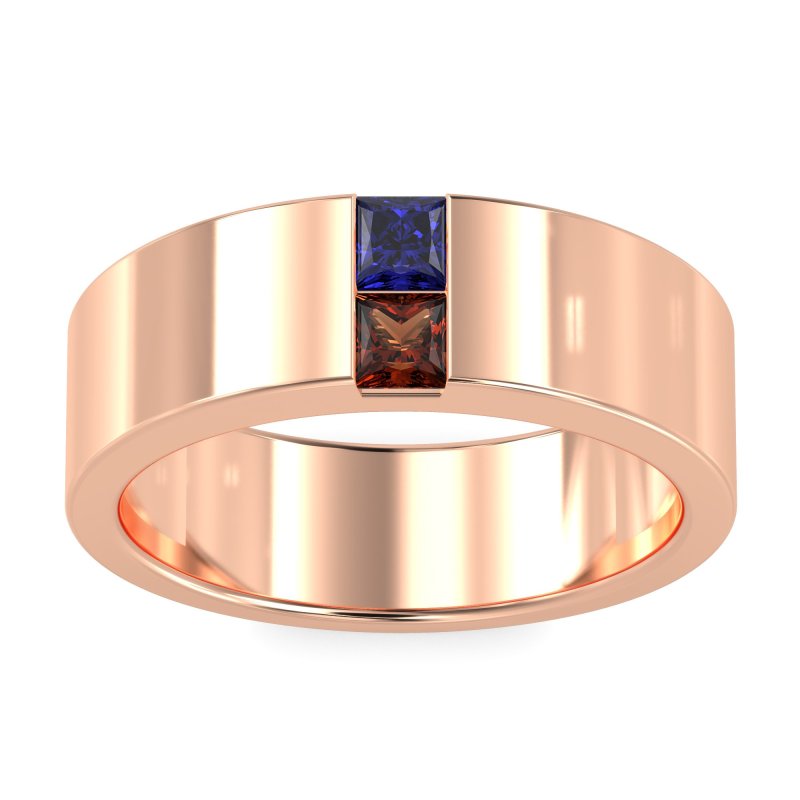 7mm Men's Classic Princess Cut Band