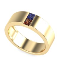 7mm Men's Classic Princess Cut Band