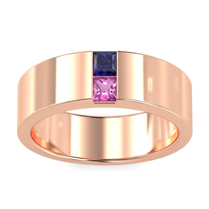7mm Men's Classic Princess Cut Band