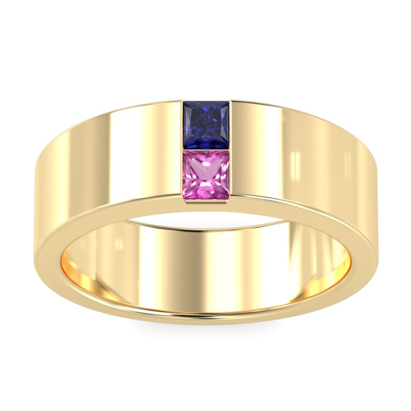 7mm Men's Classic Princess Cut Band