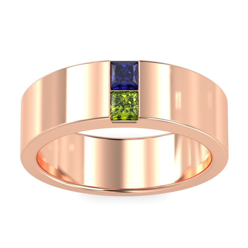 7mm Men's Classic Princess Cut Band