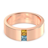 7mm Men's Classic Princess Cut Band