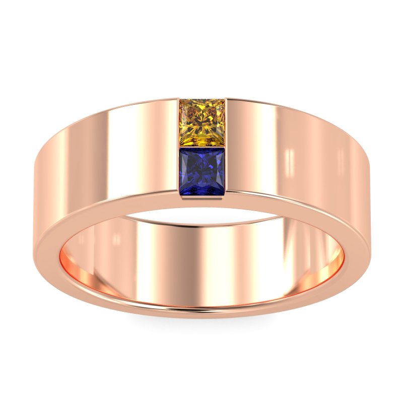 7mm Men's Classic Princess Cut Band