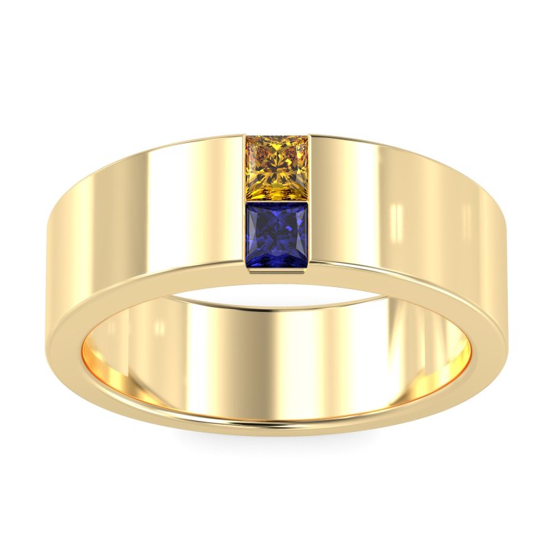 7mm Men's Classic Princess Cut Band