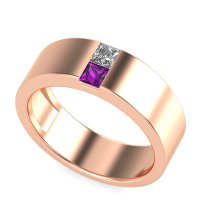 7mm Men's Classic Princess Cut Band