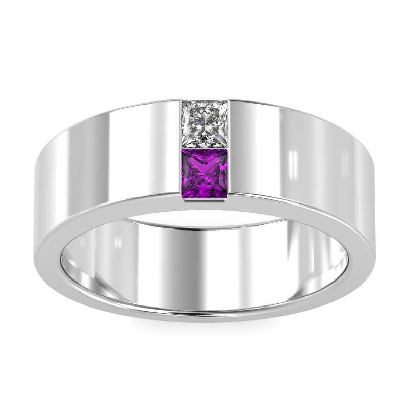 7mm Men's Classic Princess Cut Band