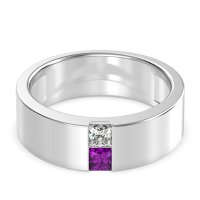7mm Men's Classic Princess Cut Band
