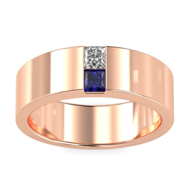 7mm Men's Classic Princess Cut Band