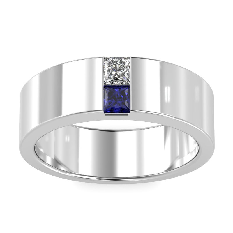7mm Men's Classic Princess Cut Band