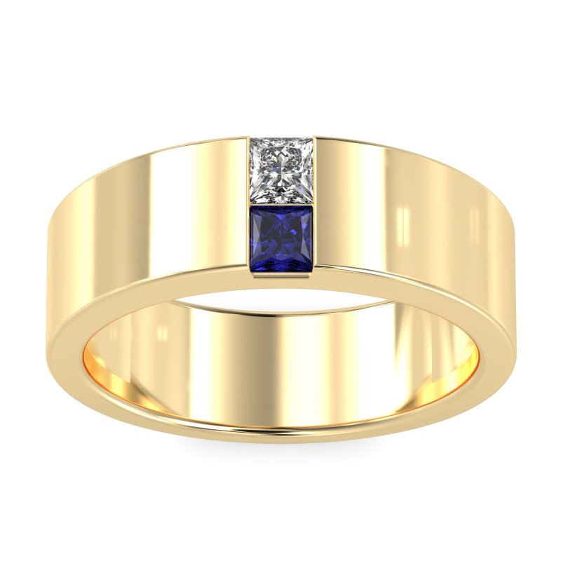 7mm Men's Classic Princess Cut Band