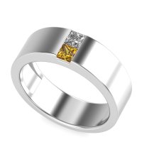 7mm Men's Classic Princess Cut Band