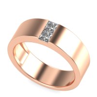 7mm Men's Classic Princess Cut Band