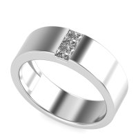 7mm Men's Classic Princess Cut Band