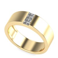 7mm Men's Classic Princess Cut Band