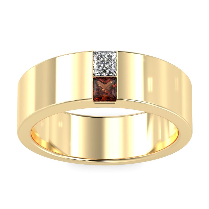 7mm Men's Classic Princess Cut Band