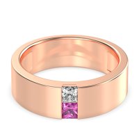 7mm Men's Classic Princess Cut Band