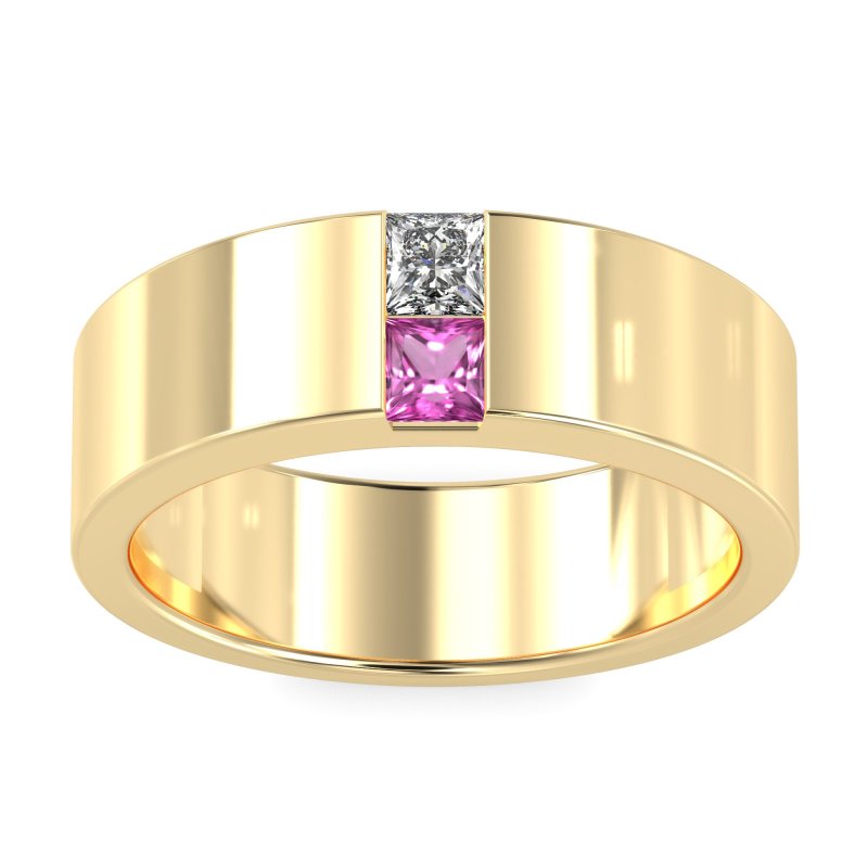 7mm Men's Classic Princess Cut Band