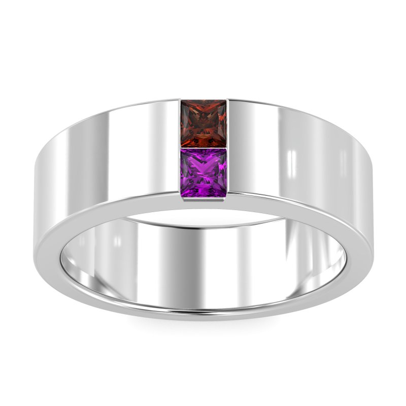 7mm Men's Classic Princess Cut Band