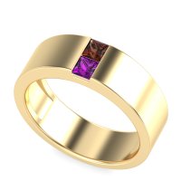 7mm Men's Classic Princess Cut Band