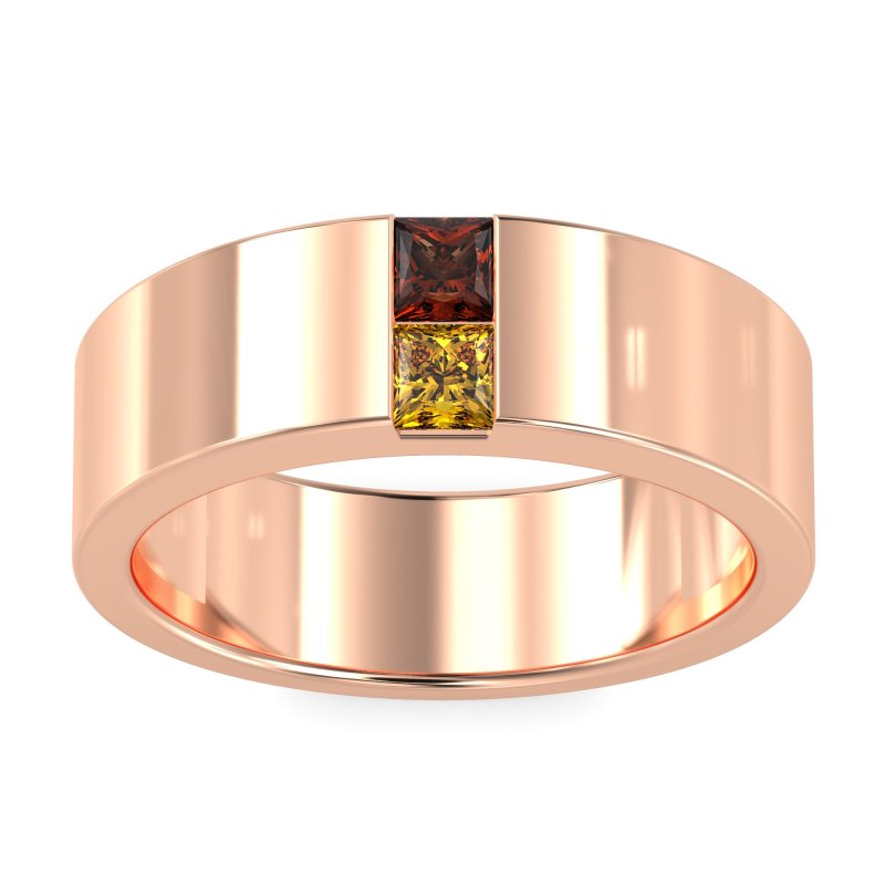 7mm Men's Classic Princess Cut Band