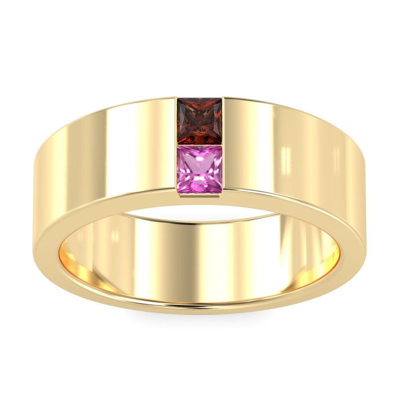 7mm Men's Classic Princess Cut Band