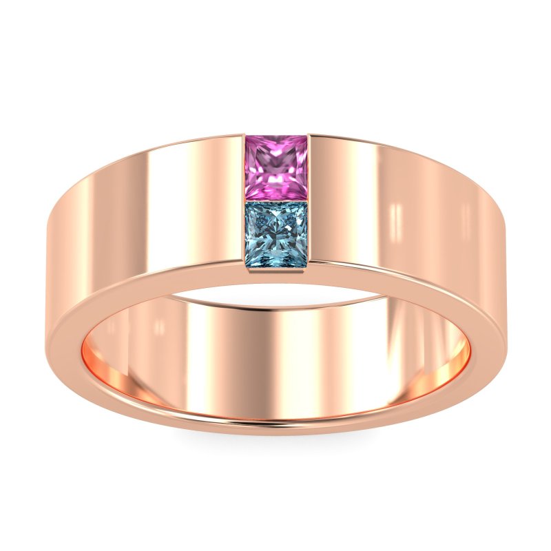 7mm Men's Classic Princess Cut Band