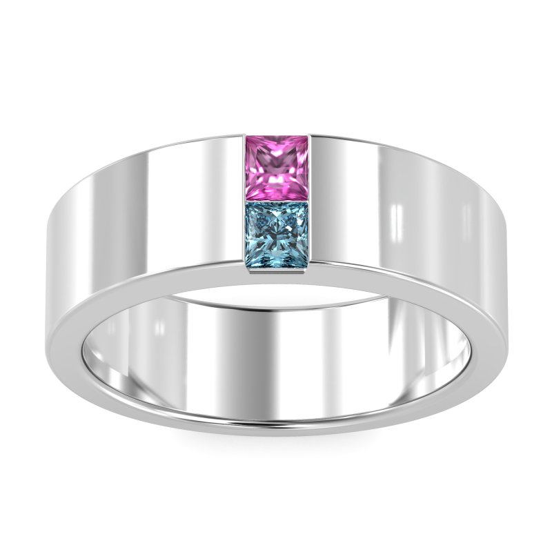 7mm Men's Classic Princess Cut Band