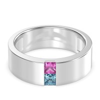7mm Men's Classic Princess Cut Band