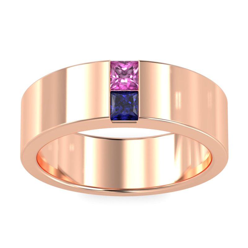 7mm Men's Classic Princess Cut Band