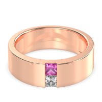 7mm Men's Classic Princess Cut Band