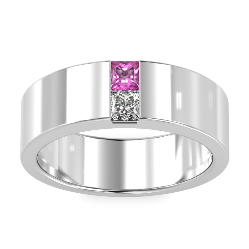7mm Men's Classic Princess Cut Band