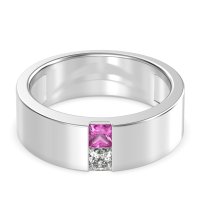 7mm Men's Classic Princess Cut Band