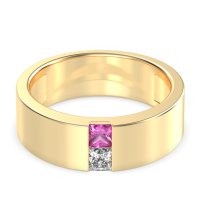 7mm Men's Classic Princess Cut Band