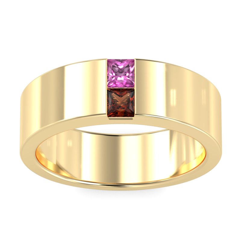 7mm Men's Classic Princess Cut Band