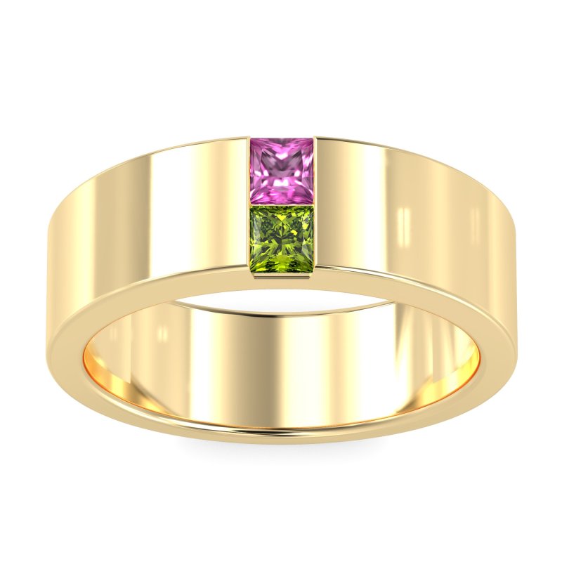 7mm Men's Classic Princess Cut Band