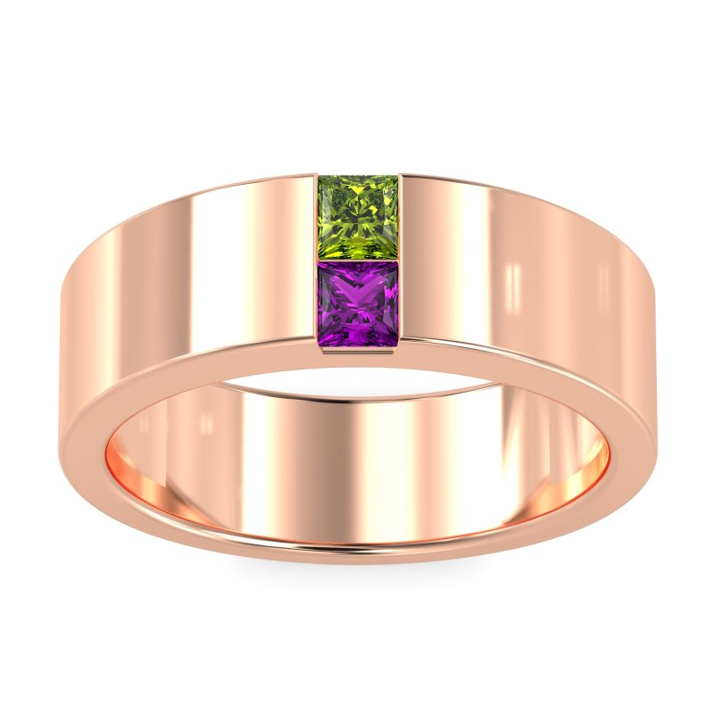 7mm Men's Classic Princess Cut Band