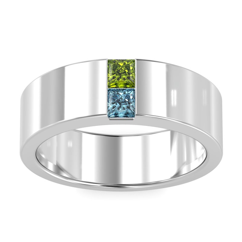 7mm Men's Classic Princess Cut Band