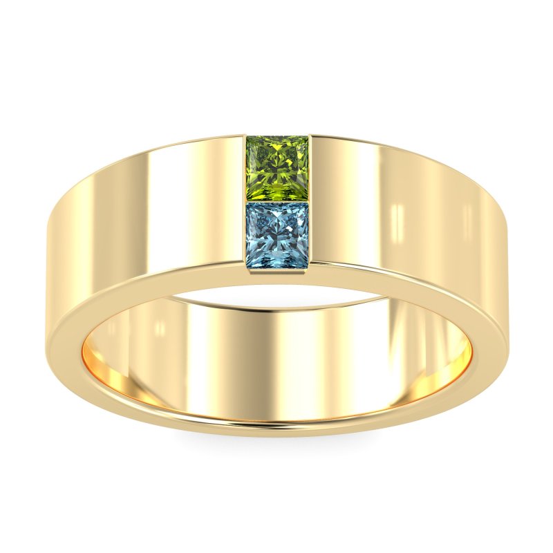 7mm Men's Classic Princess Cut Band