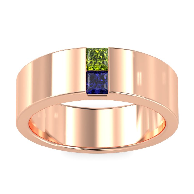 7mm Men's Classic Princess Cut Band