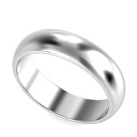 6mm Men's Classic Flat Dome Band