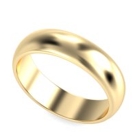 6mm Men's Classic Flat Dome Band