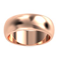 8mm Men's Classic Flat Dome Band