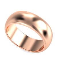 8mm Men's Classic Flat Dome Band